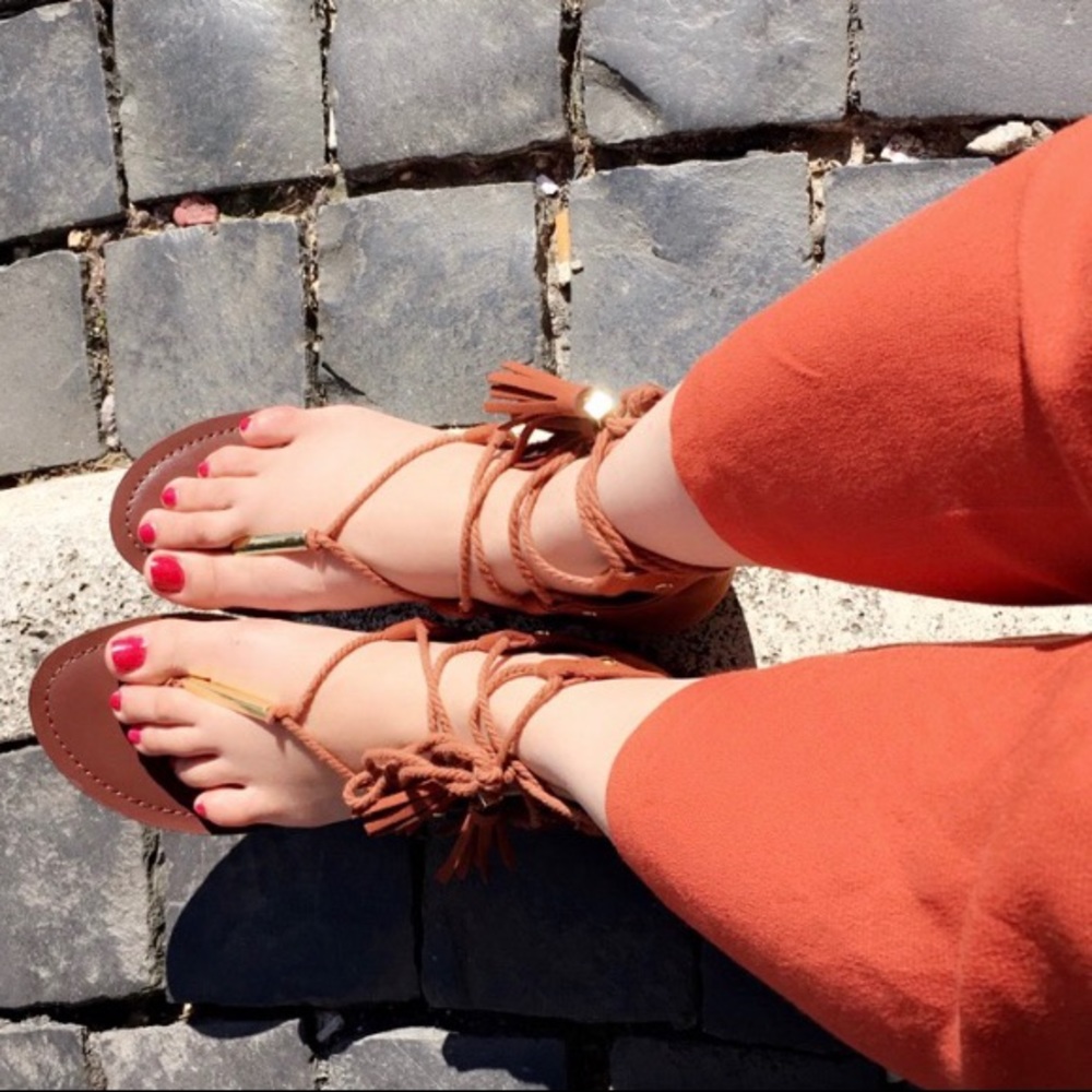 ALDO tie up sandals